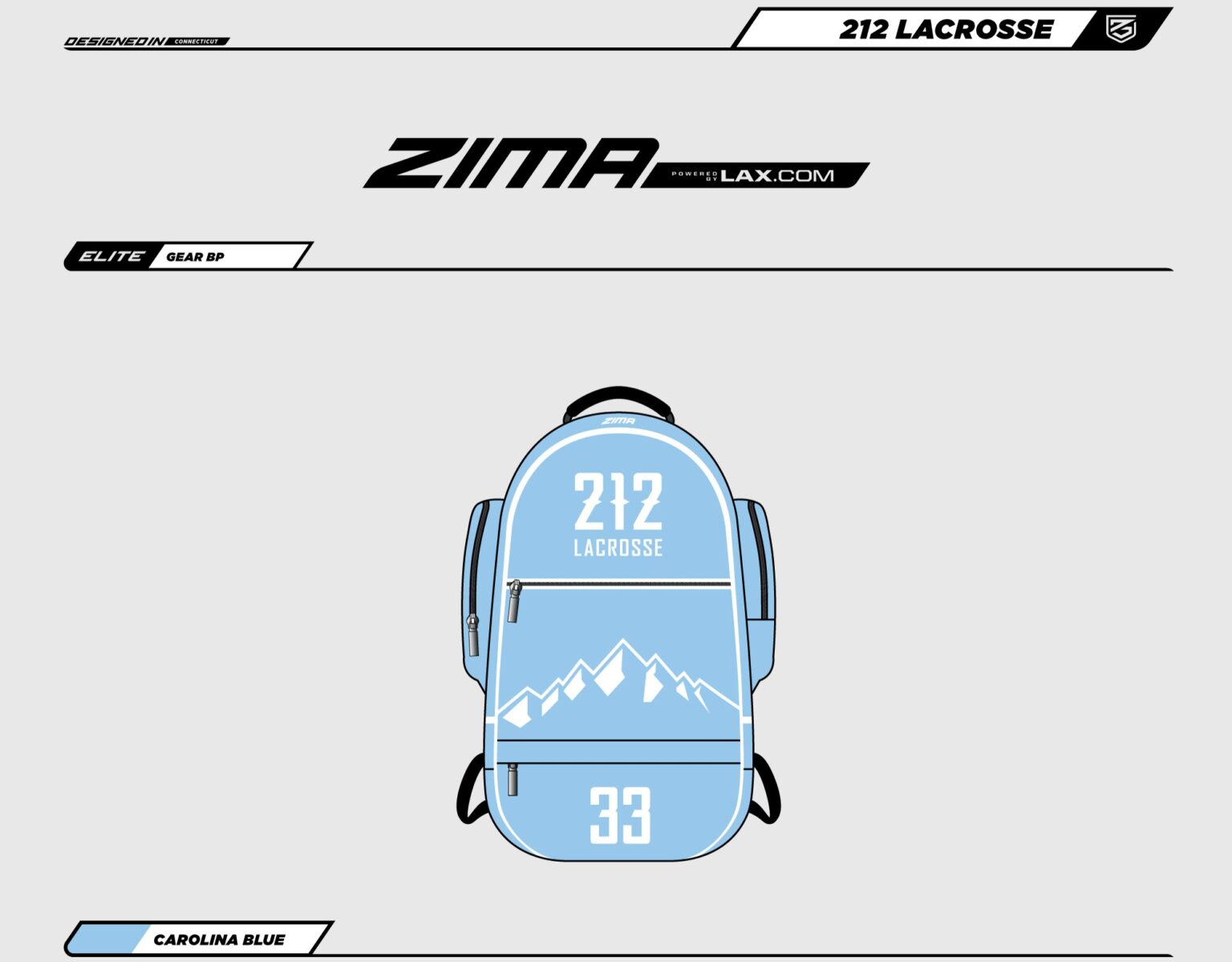 212 ZIMA equipment backpack in Carolina blue